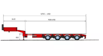 Габаритные размеры MAX TRAILER F-S44-1A1Y