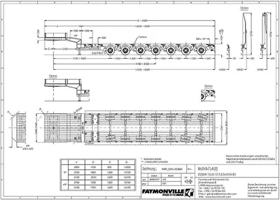 Габаритные размеры Faymonville Multi-N-7L-A-25AT-12.00-17.5-2.54-NON-EU