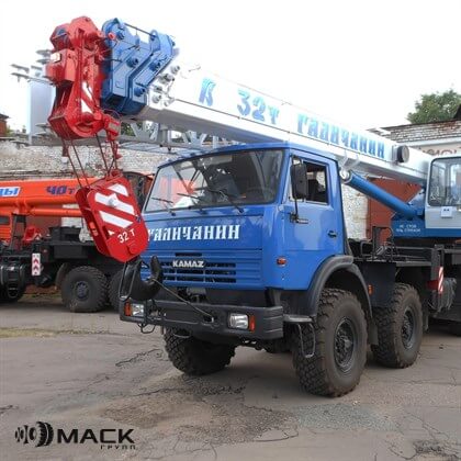 Аренда автокрана КамАЗ 32 тонны