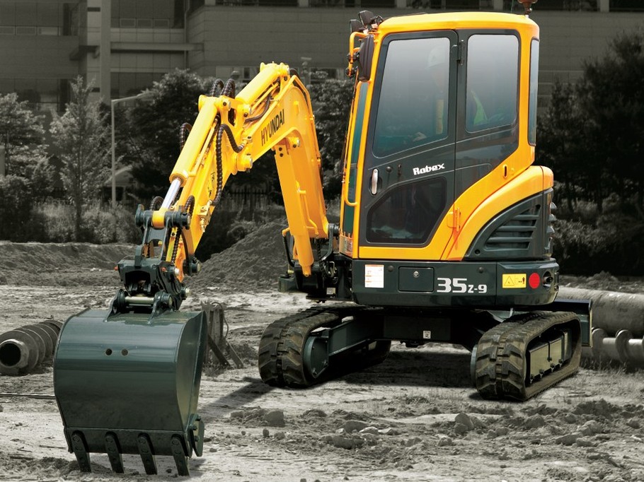 Аренда мини-экскаватора Hyundai R35Z-9