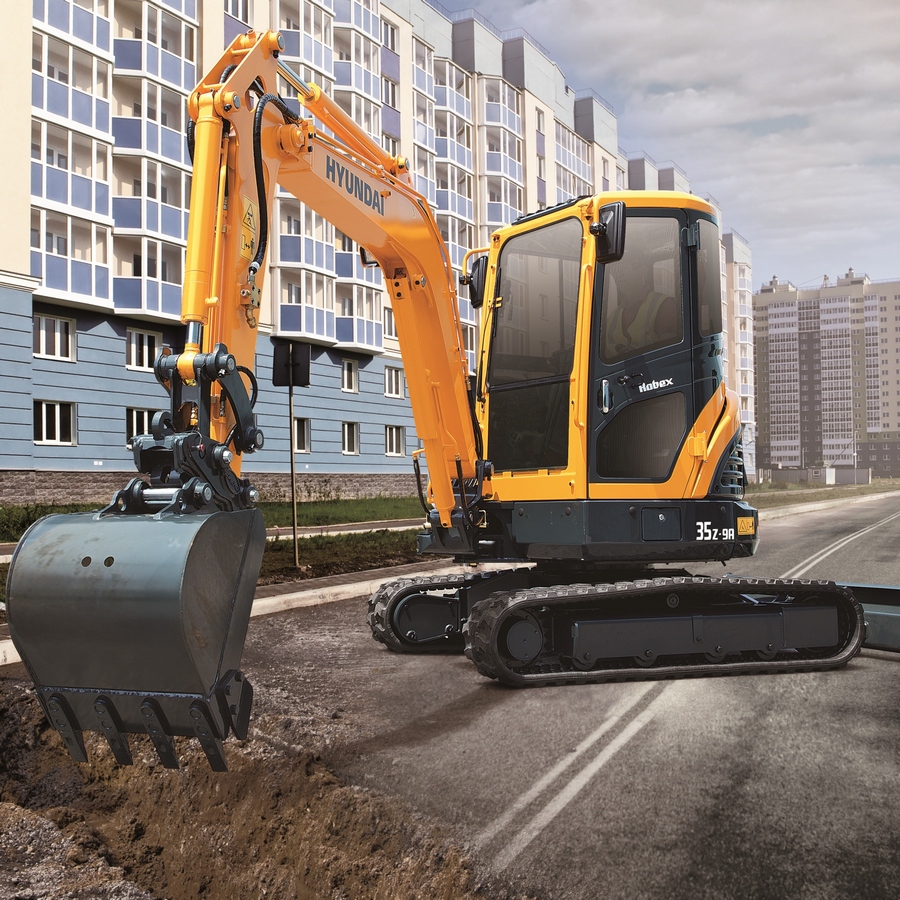 Аренда мини-экскаватора Hyundai R35Z-9